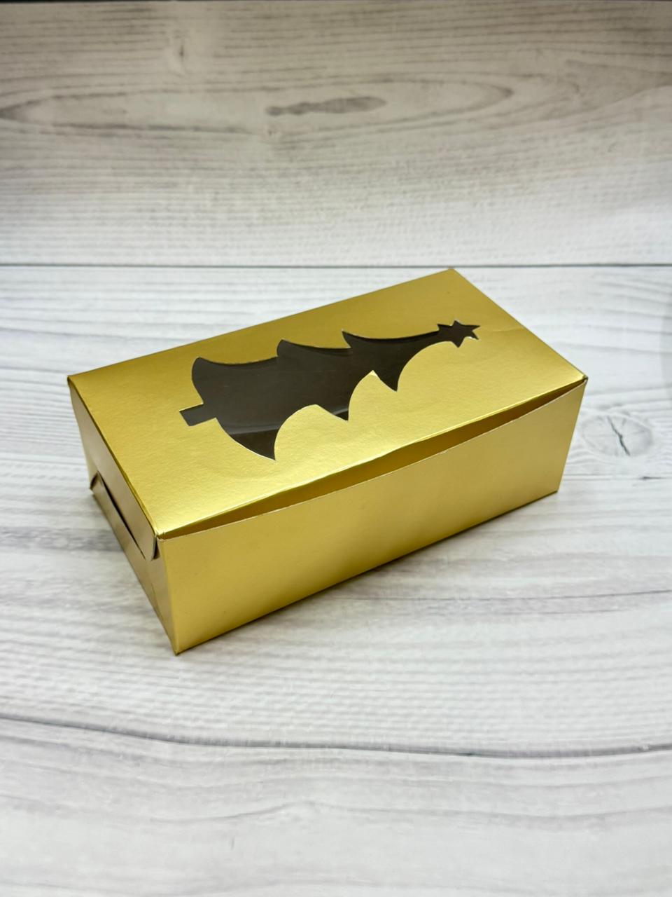 250gms Golden Festive Plum Cake Box – Christmas Edition