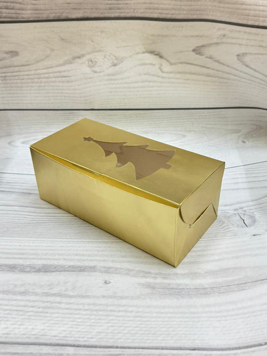 500gms Golden Festive Plum Cake Box – Christmas Edition