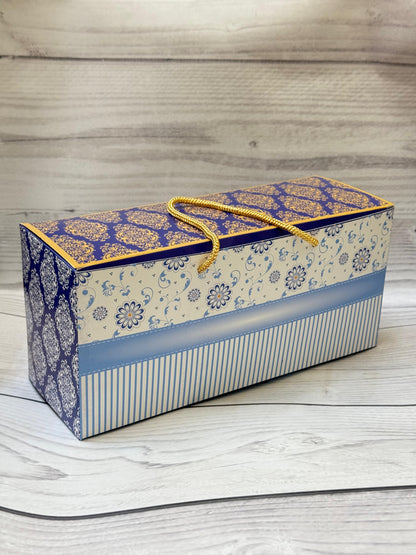Festive 3 Jar Window Bag with Rope Handle – Premium Gifting Packaging