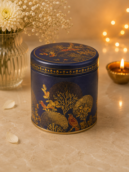 Midnight Garden Airtight Vacuum Tin Container | 300ml