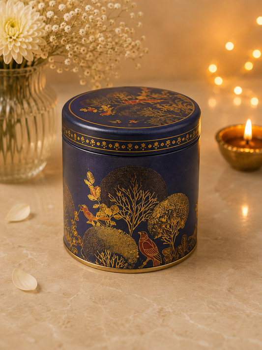 Midnight Garden Airtight Vacuum Tin Container | 300ml