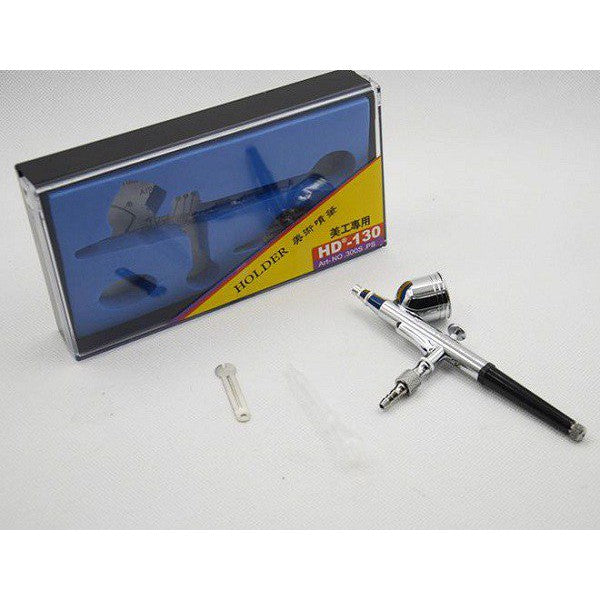 Airbrush Kit Multi-Function Precision Dual-Action Gravity Feed Spray Gun (HD-130)