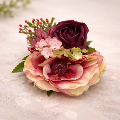 Premium Artificial Mixed Floral Hamper Decoration