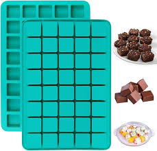 40 Cavity Square Silicone Chocolate Mould Tray | Food Grade Flexible Baking & Candy Mould | Brownie, Fudge, Jelly & Chocolate Mold