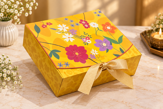 Premium Festive Multi-Purpose Hamper Box with Ribbon
