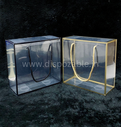 TRANSPARENT PVC HAMPER BAG