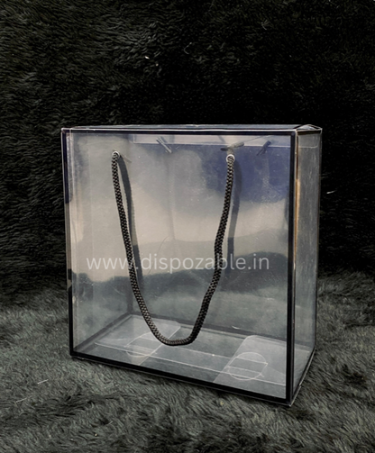 TRANSPARENT PVC HAMPER BAG