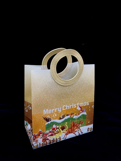 CHRISTMAS HAMPER BAG (PACK OF 10) GOLD