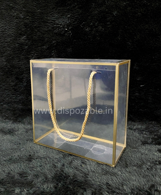 TRANSPARENT PVC HAMPER BAG