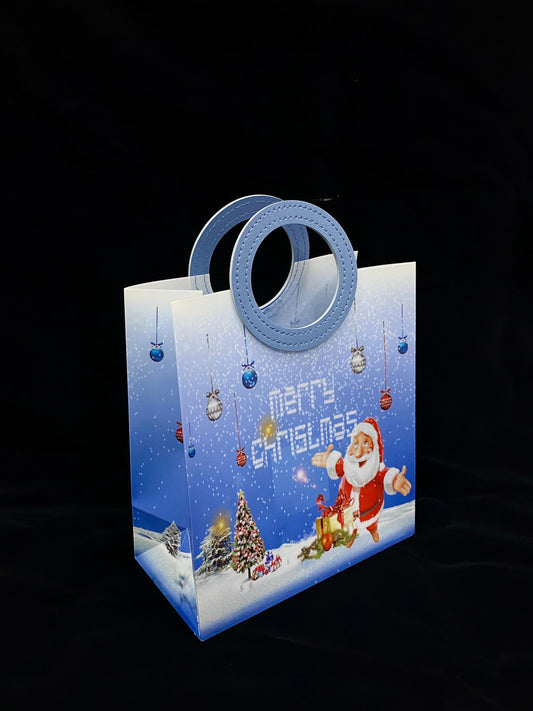 CHRISTMAS HAMPER BAG (PACK OF 10) BLUE