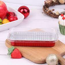 RECTANGLE FOIL BAKE&SERVE WITH LID (PACK OF 25)