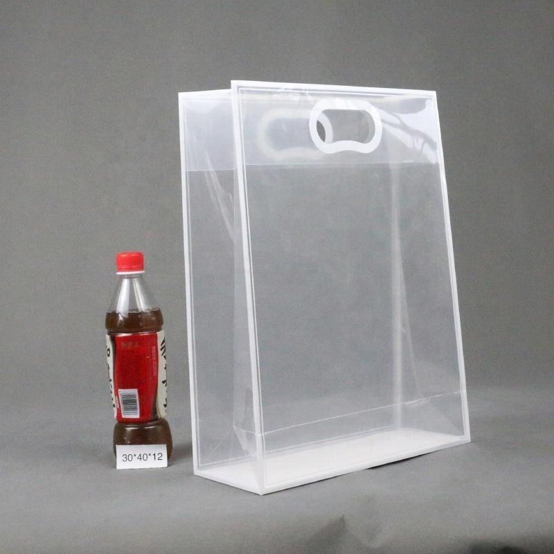 Premium Large Opaque PVC Hamper Gift Bag – Luxury Matte Finish Gifting Bag - 16x11x4 Inches