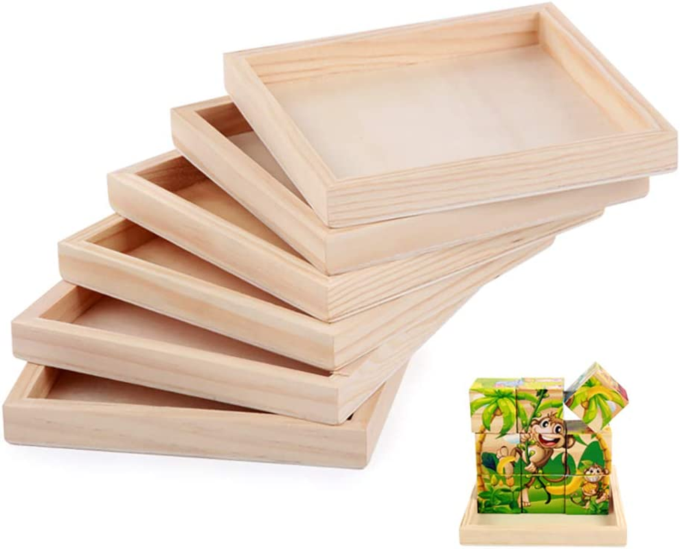 SQUARE PINEWOOD TRAYS